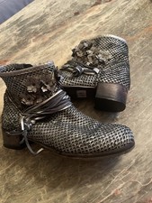 Super Lederboots , silber von Ralph Harrison  Gr.41