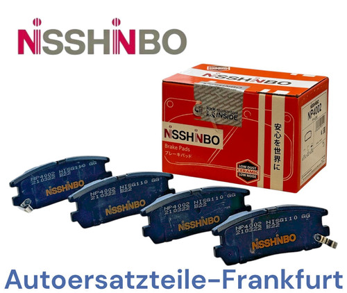 Nisshinbo bremsbeläge hinten - bremsbeläge,
