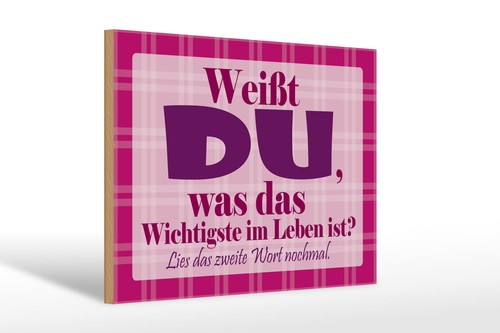 Holzschild spruch 30x20 - holzschild,