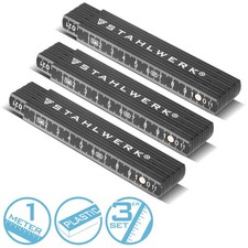 STAHLWERK Zollstock 3er Set 1