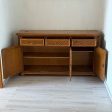 Modernes Sideboard Holz B 152  T 42 cm H 81 cm abgeschrägte Ecken Modell Limburg