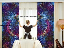 Bohemian Batik Färbung Stern Fenster Mandala Vorhänge Indisch Drapiert Room Boho