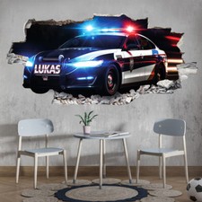 vz105 3D Wandtattoo Polizei