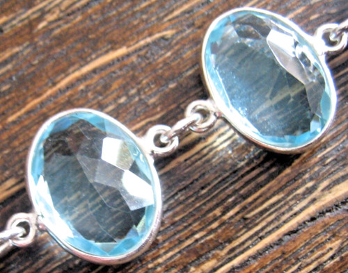 Statement armband blautopas - statement,