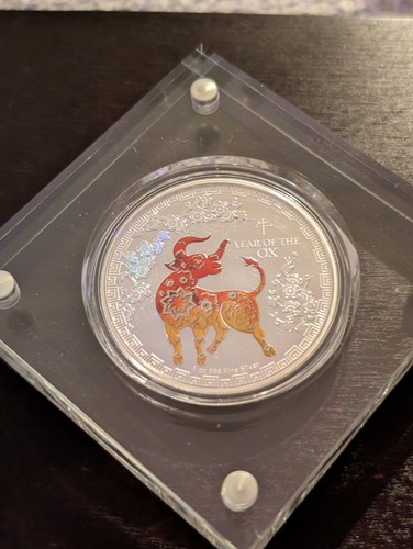 Silver coin lunar year - silver, lunar,