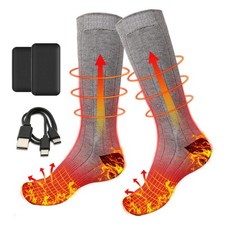 4000mAh Beheizbare Socken Fußwärmer Beheizte Socken Winter Heizsocken mit Akku