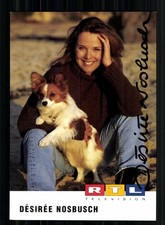 Desiree Nosbusch RTL Autogrammkarte Original Signiert  # BC 226640