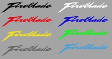 Aufkleberset Fireblade Schriftzug div. Farben u. Größen CBR 900 1000 SC 33 44 57