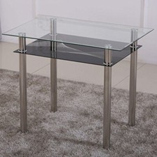 Esstisch aus glas - esstisch, 90x60x75cm