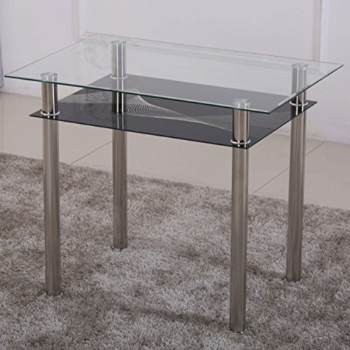 Esstisch aus glas 90x60x75cm - aus,