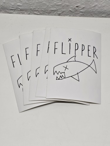 Flipper hardcore punk sticker - hardcore,