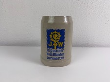 AUGUSTINER BRÄU München Brauerei Bierkrug Steinkrug Steinzeug Steingut alt 0,5l