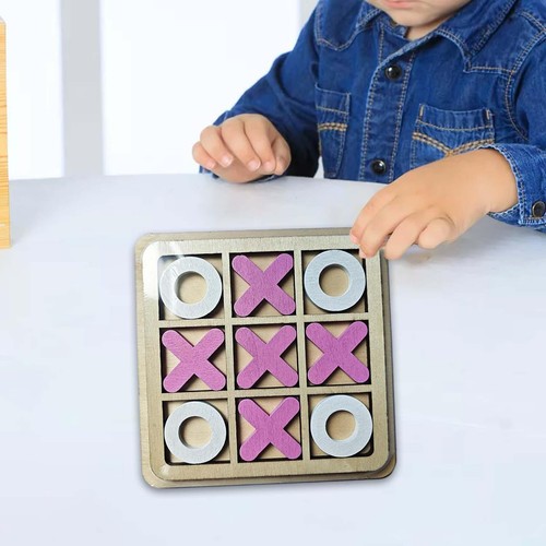 Holzbrett tic tac toe spiel - holzbrett,