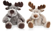 Boltze Kuscheltier Elch "Karli" Plüschtier flauschiges Stofftier 46cm stehend