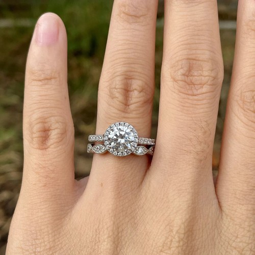 Karat rund halo diamant - 2,30,