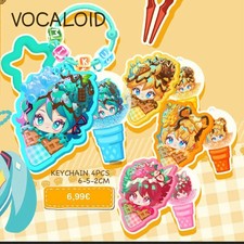 selbstgemachte Vocaloid Schlüsselanhänger, Rin; Len; Miku; Teto, Keychain.