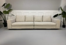Minotti Hamilton Designer Sofa Grau Beige Designer Sofa
