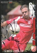 Autogrammkarte Dennis Grassow SSV Jahn Regensburg  08/09