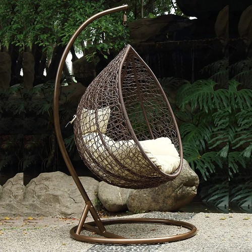 Braun hängeschaukel rattan - hängeschaukel,