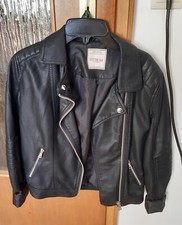 Schwarze Lederjacke Größe