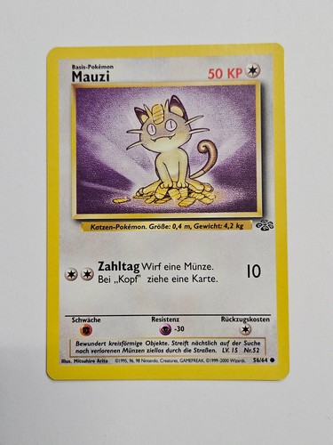 Tcg pokémon mauzi - tcg, 1999
