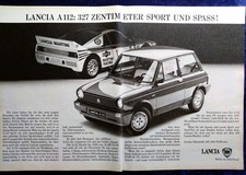 Lancia A 112, LX, Abarth, originale Werbung aus 1984
