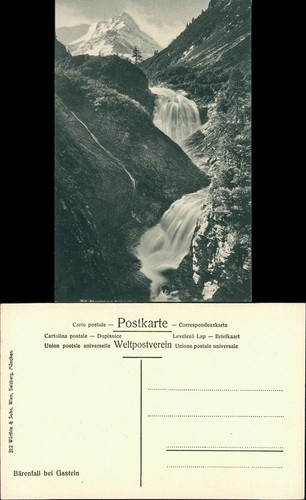 Ansichtskarte bad gastein - ansichtskarte,