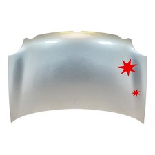 Motorhaube Fronthaube Frontklappe VW Polo 9N1 silber LA7W 6QE823031B