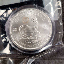 Krügerrand 2022 - 1 oz Feinsilber 999.9 - mit 24 Karat Stempelung