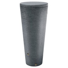 Regentonne grau mit Deckel