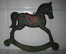Antikes Schaukelpferd / Hänger aus Holz Nostalgie (Nr.7)