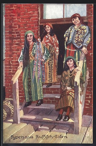 Ansichtskarte polnische frauen - polnische,