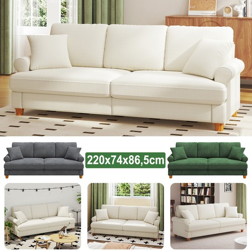 Sitzer sofa chenille 220cm - sofa,