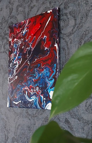 Modernes pouring acrylbild - pouring, mit