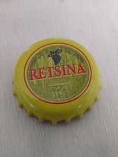 1x Kronkorken Gelb Retsina Griechenland weißer Landwein Traube jeder KK 1,23€