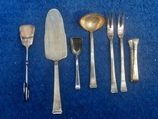 WMF  2500 Bauhaus , 7 versch. Vorleger siehe Foto 90 er Silber