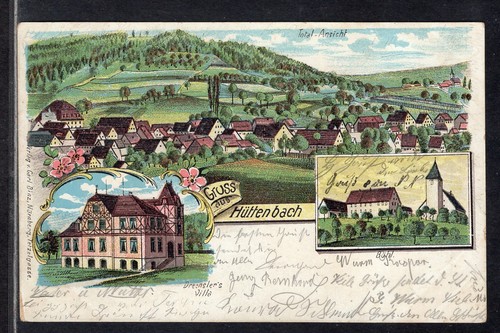 Farb litho hüttenbach in - litho,