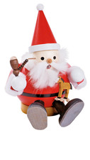 Rauchmann Weihnachtsmann sitzend 15 cm #26423