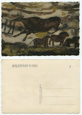 08292 - Lascaux - Höhlenmalerei - Stier, Pferde - Echtfoto - alte Ansichtskarte