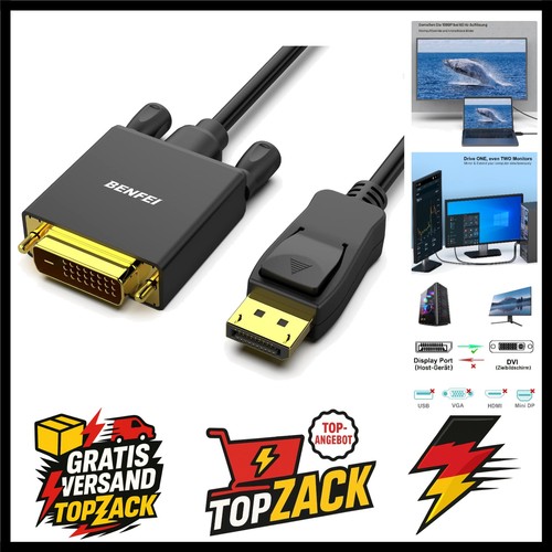 Benfei displayport dvi kabel - dvi,