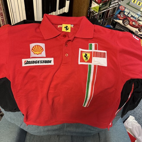 Ferrari red button shirt - ferrari,