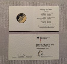 Echtheitszertifikat 20 €