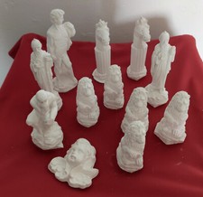 Figuren aus Gips. Gipsfiguren handgemacht römische Figuren. Säulen 12 Figuren.