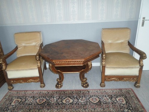 Antike essgruppe tisch - antike,