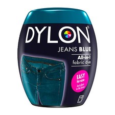 DYLON Textilfarbe Jeans Blau Farbe & Fixierer für 600g Stoff fabric dye blue