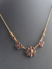 Antiker Stil Granat Collier