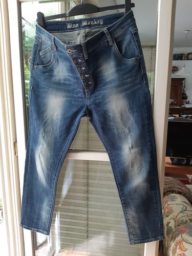 Blue monkey stretch jeans - blue, gr