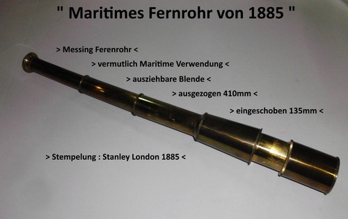 Maritimes fernrohr 1885 - maritimes,