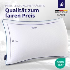 Orthopädisches Nackenkissen 40x80 – Memory Foam Kopfkissen