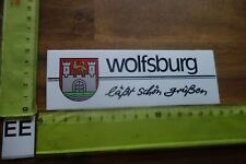 Alter Aufkleber Stadt Hotel WOLFSBURG (EEB) Wappen